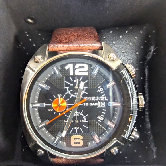 Diesel DZ4204 Men's Black Watch Nice Watch Used - Picture 1 of 9